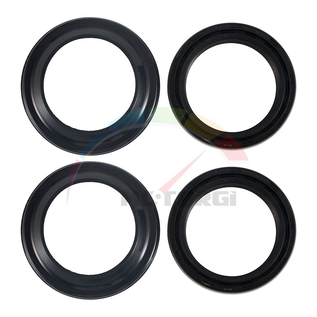 Fork Oil Sealsx2 Dust Sealsx2 For Kawasaki ZX500 ZZR500 1990-1992